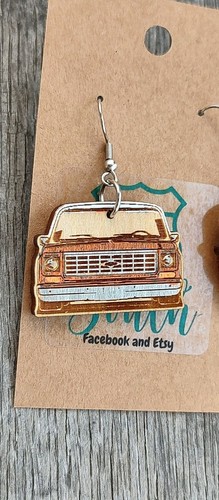 Vintage truck earrings