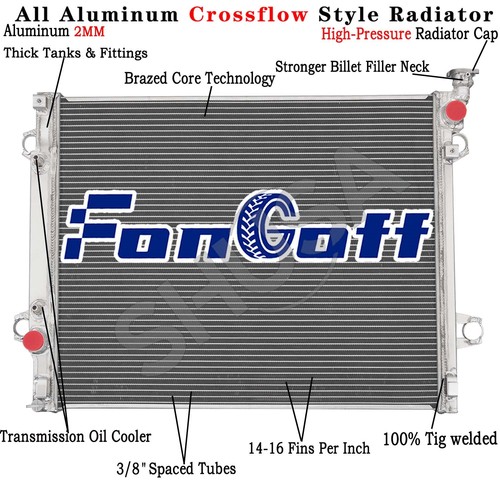 Row aluminum radiator - row, fit