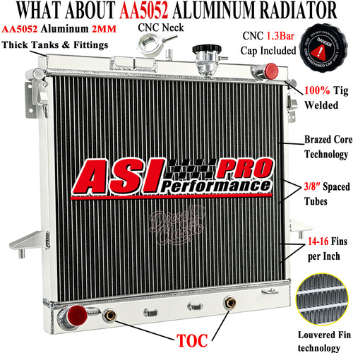 Aluminum radiator fit - radiator,