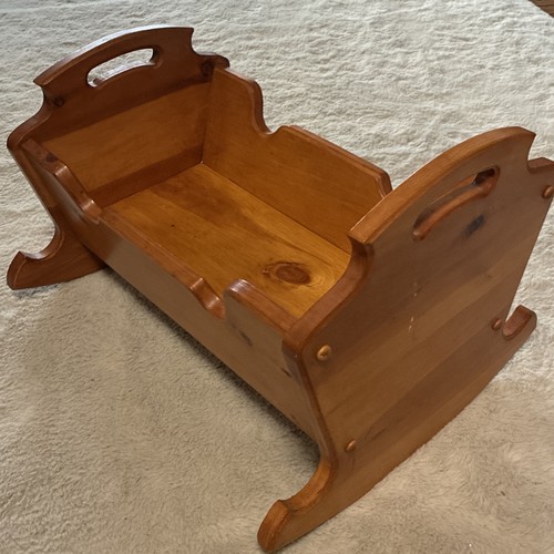Vintage handmade wooden baby - vintage,