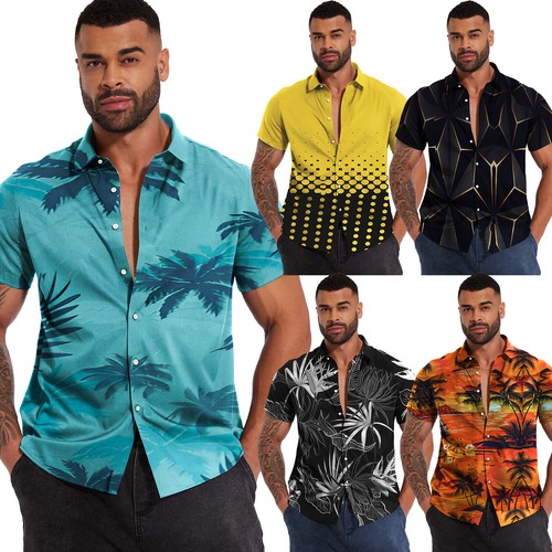 Men hawaiian shirts floral - men,
