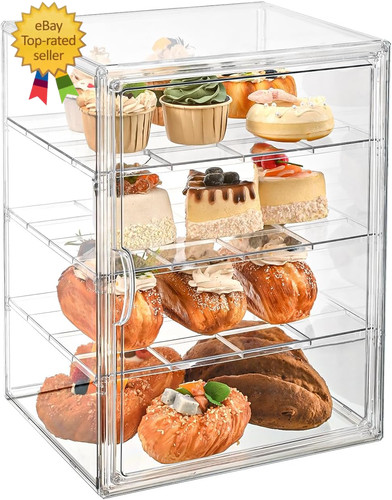Pastry display case tier - pastry, case，4-tier