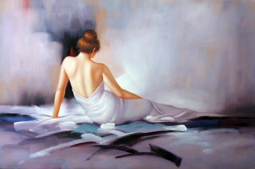 Redhead beauty white satin - redhead,