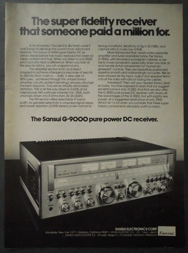 1978 sansui 9000 pure - pure, power