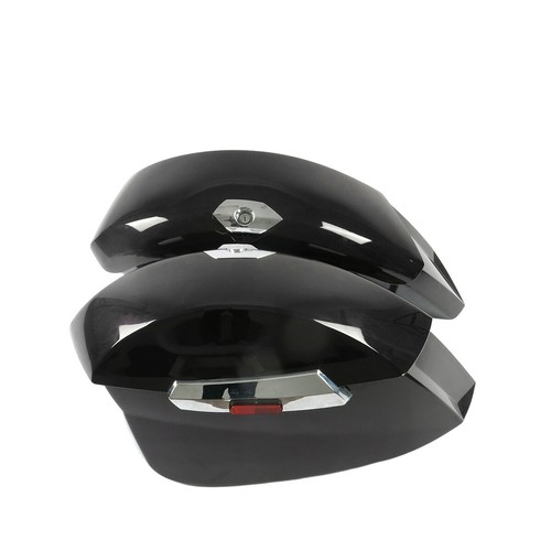 Black abs hard saddlebags - black,