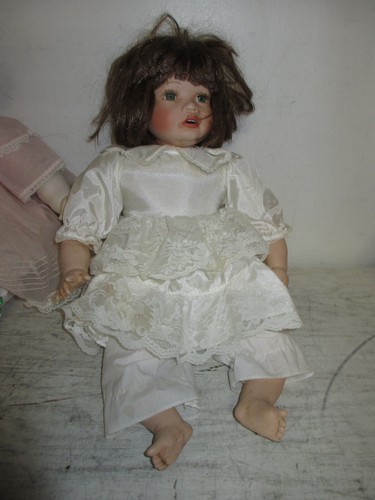 Vintage porcelain doll - porcelain,
