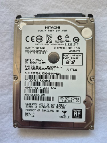 Hitachi hts727550a9e364 500gb - hts727550a9e364,
