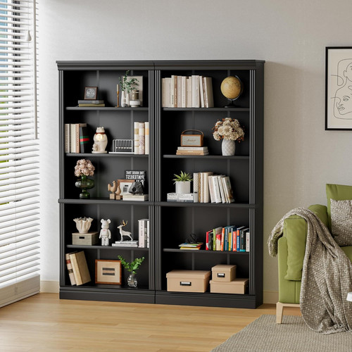 Elegant tier black wood - 5-tier,