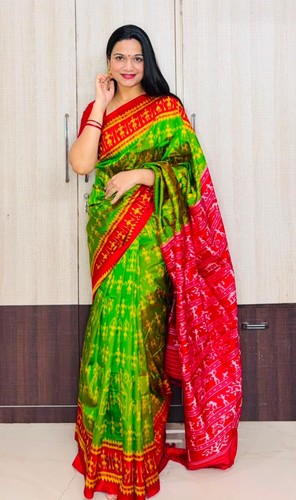 Khandua silk pata saree - silk,