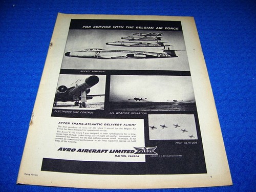 1956 avro 100 arrow - cf-100, "for
