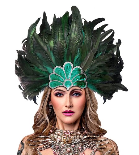 Feather headpiece for women - headpiece,