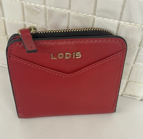 Lodis red leather zip - lodis, l-zip