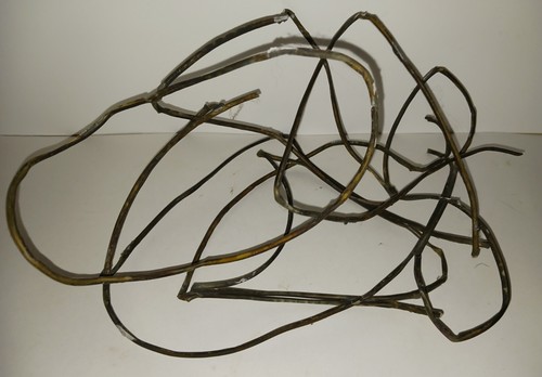 Slag glass lamp shade metal - lamp,