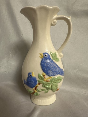Vintage 1977 bud vase blue - vintage,
