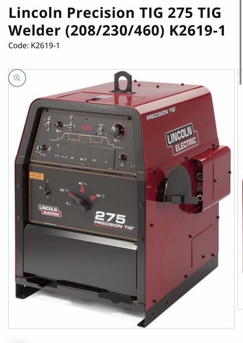 Lincoln precision tig 275 - lincoln,
