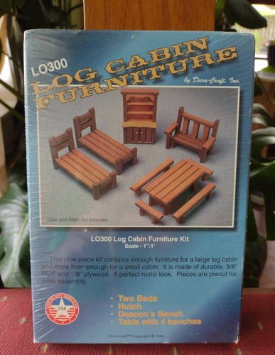 Vintage dura craft log cabin - vintage,