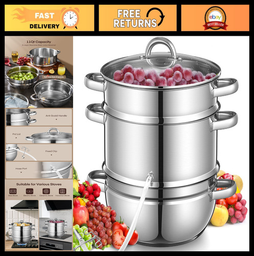 11qt stainless steel steam - stainless,