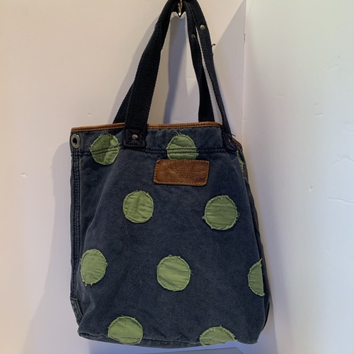 Abercrombie dot tote bag navy - dot,