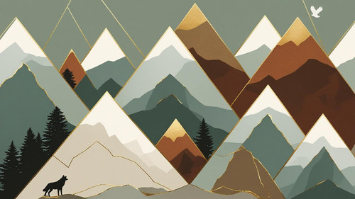 Mountains artwork printable - mountains,