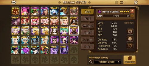 Summoners war dark beetle - summoners,
