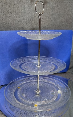 Tier serving stand - serving, glass
