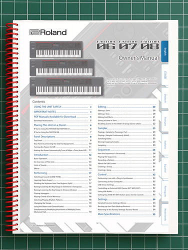 Roland fantom 7 in - fantom, —