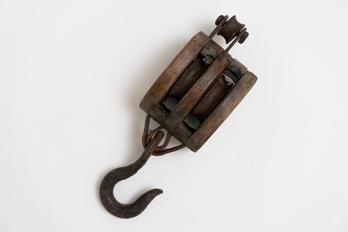 Antique wood cast - cast, iron