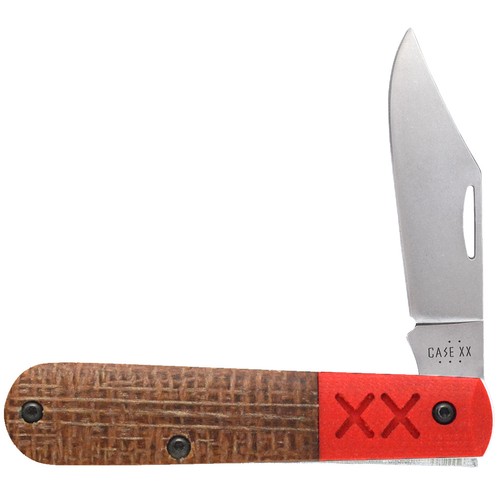 Case knives micarta w - micarta, red