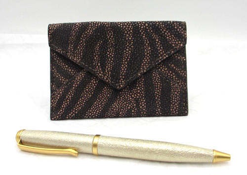 Leather embossed mini - leather, envelope