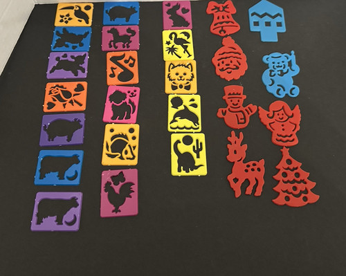 Plastic drawing stencils - plastic,