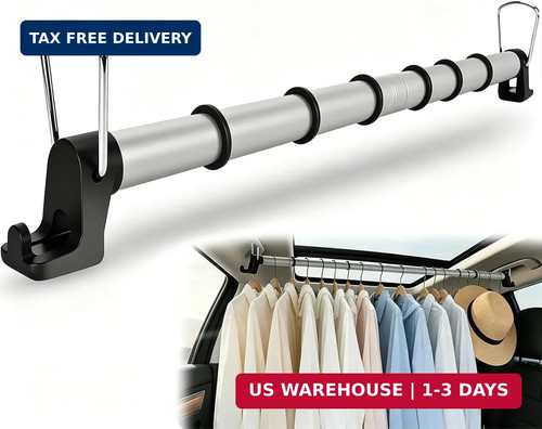 Car clothes hanger bar - car,