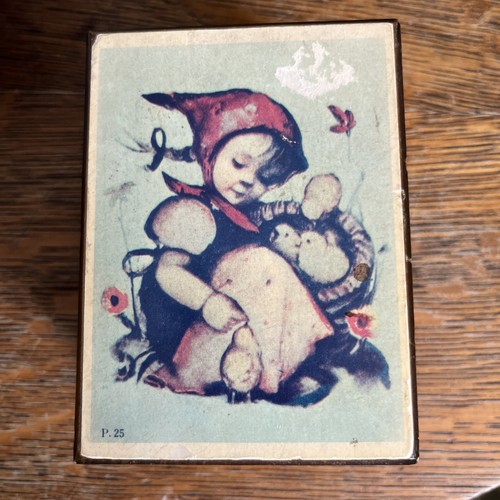 Vtg hummel wood music box - vtg,