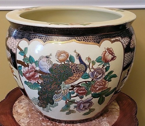 Vintage oriental satsuma koi - vintage,