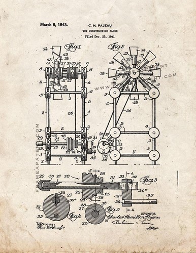 Toy construction block patent - construction,