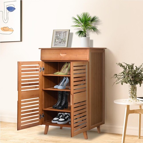 Wooden shoe cabinet storage - cabinet,