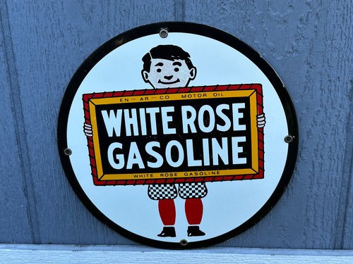 White rose gasoline vintage - white,