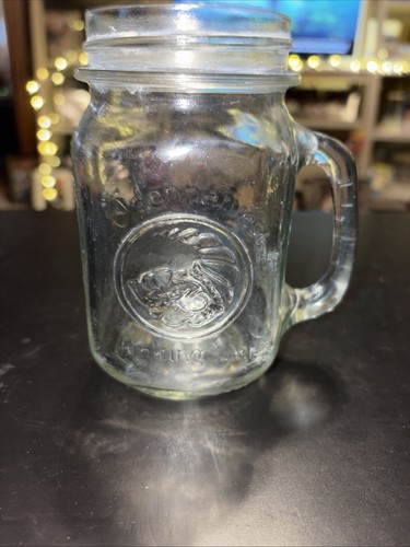 Vtge golden harvest glass - golden,