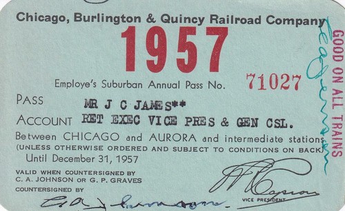 1957 cbq chicago - burlington, &