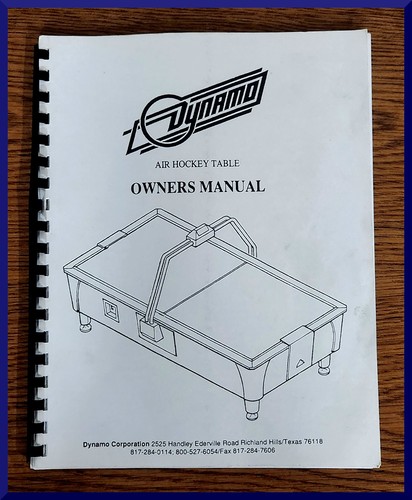 Air hockey table dynamo - table, owners