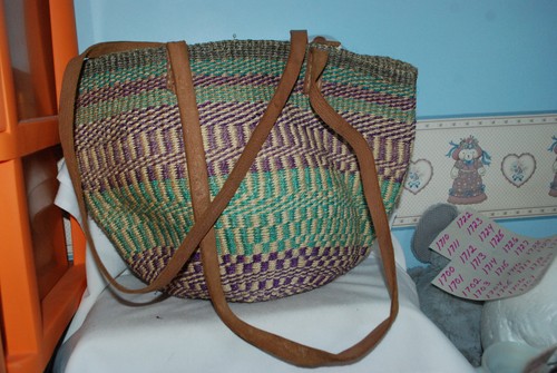 Vintage woven sisal market - vintage,