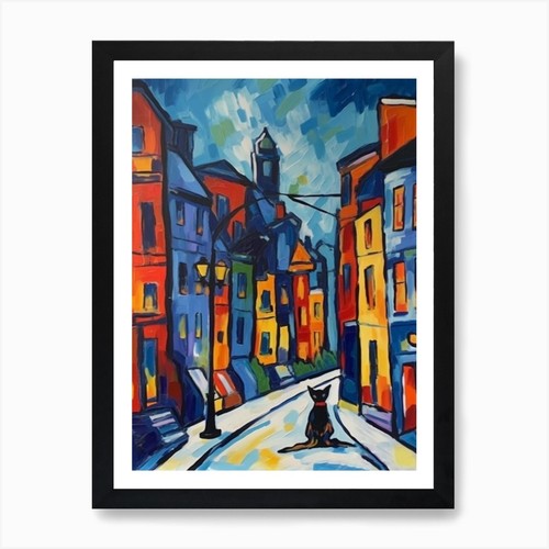 Painting street in - of,