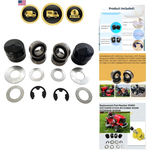 Lawn mower front wheel bearing - lawn,
