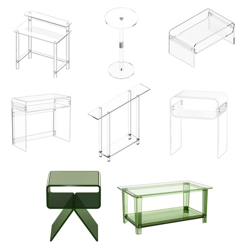 Uimoso acrylic desk coffee - uimoso,