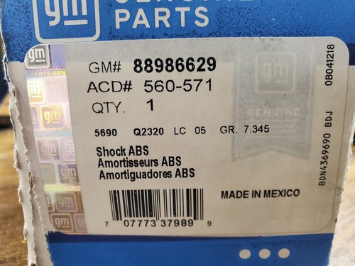 Acdelco front shock absorber - shock,