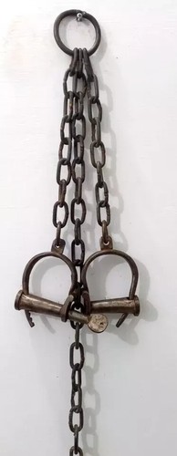 Antique style metal iron - metal, hand