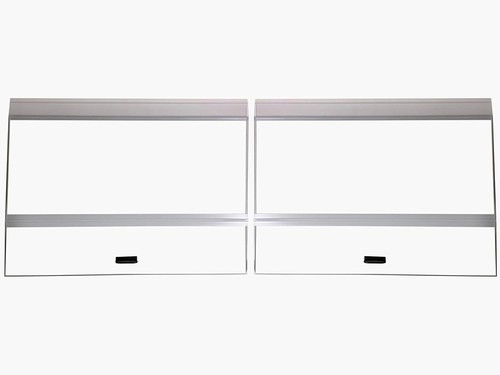 48x18 glass canopy piece set - glass,