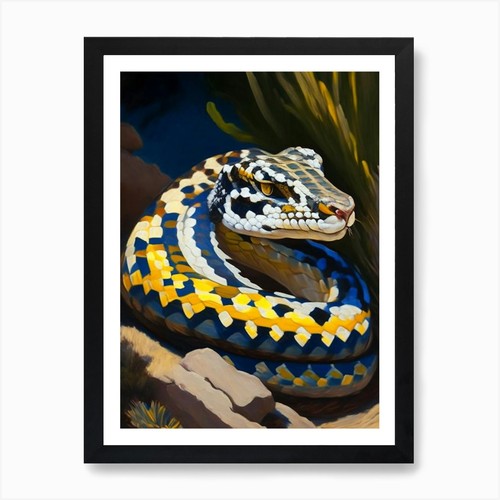 California kingsnake painting - california,