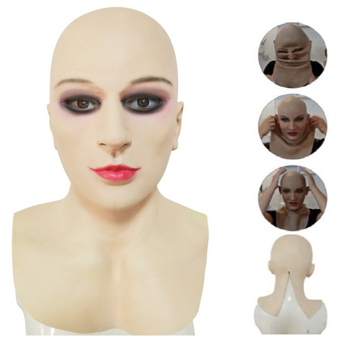 Hot latex silicone mask - latex,