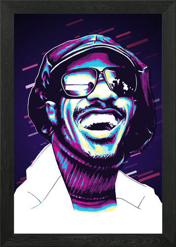 Stevie wonder pop art portrait - pop,
