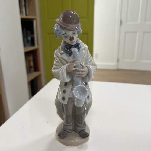 Lladro 5471 sad sax clown - 5471,
